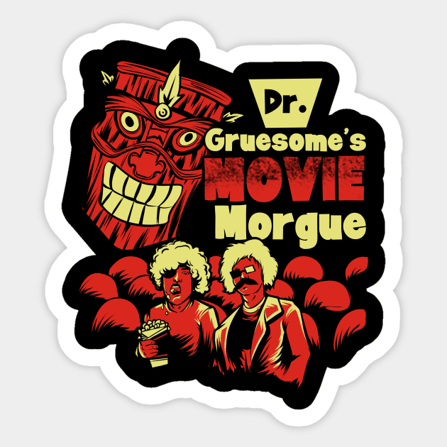 Dr. Gruesome's Movie Morgue Sticker by itsalivestudios